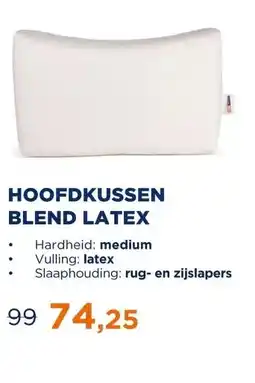 TotaalBED Hoofdkussen Blend latex | 12cm | aanbieding