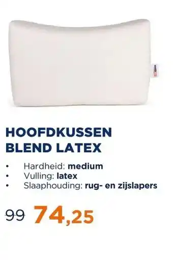 TotaalBED Hoofdkussen Blend latex | 12cm | aanbieding