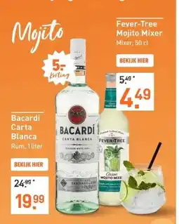 Gall & Gall Fever-Tree Mojito Mixer 50CL Alcoholvrij aanbieding