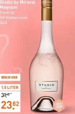 Gall & Gall Studio by Miraval Magnum 150CL Wijn aanbieding