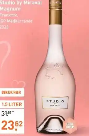 Gall & Gall Studio by Miraval Magnum 150CL Wijn aanbieding