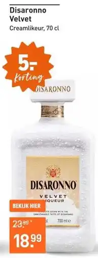 Gall & Gall Disaronno Velvet 70CL Likeuren aanbieding
