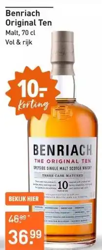 Gall & Gall Benriach Original Ten 70CL Whisky aanbieding