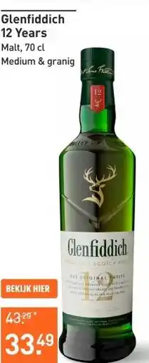 Gall & Gall Glenfiddich 12 Years 70CL Whisky aanbieding