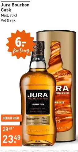 Gall & Gall Jura Bourbon Cask  70CL Whisky aanbieding