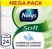 Bol.com Nalys Soft Hybride Toiletpapier in 80% Recycled Folie 2-laags 24 stuks aanbieding