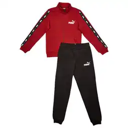 Foot Locker Puma Tape Sweat Unisex Trainingspakken - Rood - Maat: 140 CM - Katoen Fleece - Foot Locker aanbieding