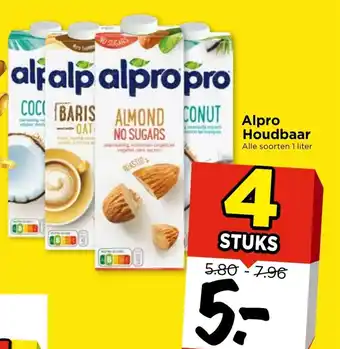 Vomar Voordeelmarkt Alpro houdbare 4*1L aanbieding