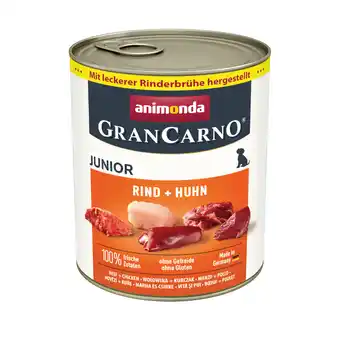 Zooplus 6x800g Original Junior Rund & Kip animonda GranCarno Hondenvoer aanbieding