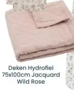 Babypark Deken Hydrofiel  Jacquard Wild Rose aanbieding