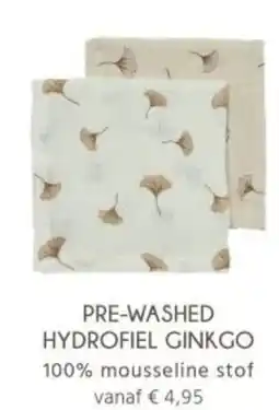 Babypark Pre washed hydrofiel ginkgo aanbieding