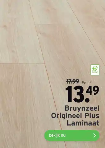 GAMMA Bruynzeel Origineel Plus Laminaat per  m² aanbieding