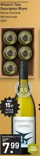 Gall & Gall Whale's Tale Sauvignon Blanc 75CL Wijn aanbieding