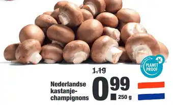 ALDI Nederlandse dse kastanje- champignons 250g aanbieding