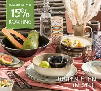 Xenos Toscane servies aanbieding