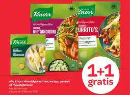 Spar alle Knorr Wereldgerechten, wraps, pasta's of maaltijdmixen aanbieding