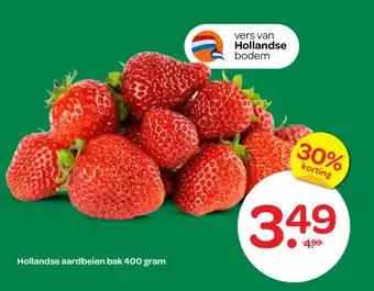 Spar Hollandse aardbeien aanbieding