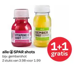 Spar alle SPAR shots aanbieding