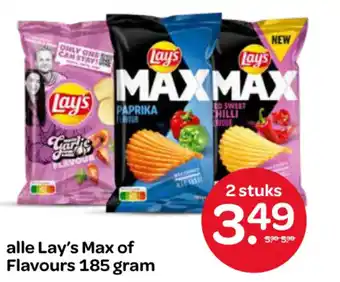 Spar alle Lay's Max of Flavours aanbieding