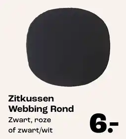 Kwantum Zitkussen Webbing Rond aanbieding