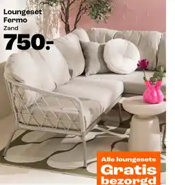 Kwantum Loungeset Fermo Zand aanbieding