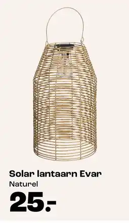 Kwantum Solar lantaarn Evar Naturel aanbieding