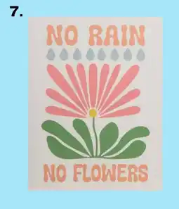 Kwantum Canvas No Rain aanbieding