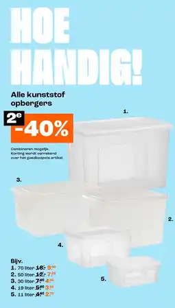 Kwantum Alle kunststof opbergers aanbieding
