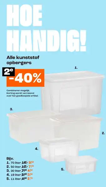 Kwantum Alle kunststof opbergers aanbieding