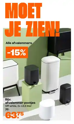 Kwantum Alle afvalemmers aanbieding