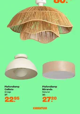 Kwantum Plafondlamp Callisto aanbieding