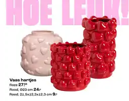 Kwantum Vaas hartjes aanbieding