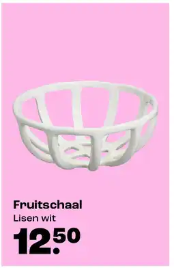 Kwantum Fruitschaal Lisen wit aanbieding