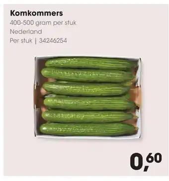 HANOS Komkommers aanbieding