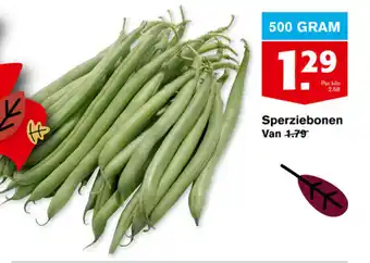 Hoogvliet Sperzibonen 500g aanbieding