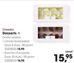 HANOS Creades Desserts aanbieding