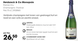 HANOS Heidsieck & Co Monopole aanbieding