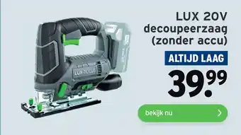 GAMMA LUX 20V decoupeerzaaq aanbieding