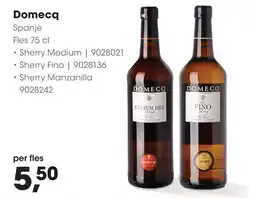 HANOS Domecq aanbieding