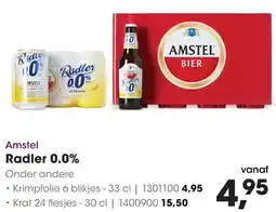 HANOS Amstel Radler 0.0% aanbieding