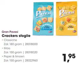 HANOS Crackers sfoglie aanbieding