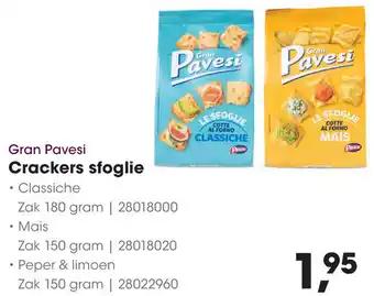 HANOS Crackers sfoglie aanbieding