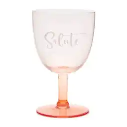 Douglas Rivièra Maison Wijnglas gekleurd glas met tekst Salute aanbieding