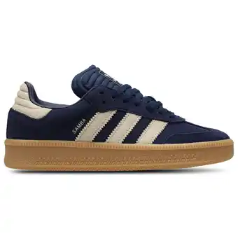Foot Locker Adidas Samba Heren Schoenen - Blauw - Maat: 42 2/3 - Leer - Foot Locker aanbieding