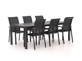 Kees Smit R&S design Centallo/Fidenza 220cm dining tuinset 7-delig stapelbaar aanbieding