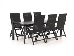 Kees Smit Bellagio Avio/Sestino 220cm dining tuinset 7-delig verstelbaar aanbieding