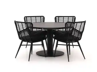 Kees Smit Intenso Asti/La Fonte Ø120cm dining tuinset 5-delig aanbieding