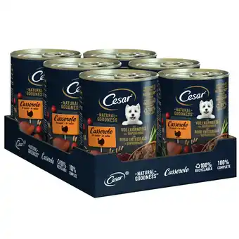 Zooplus Cesar Natural Goodness Multipack - Kalkoen en Superfoods (6 x 400 g) aanbieding