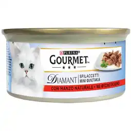 Zooplus 24x85g Natuurlijk Rundvlees Gourmet Diamant Nat voor Katten aanbieding