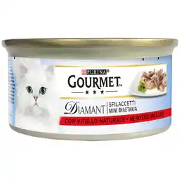Zooplus 24x85g Natuurlijk Kalf Gourmet Diamant Nat voor Katten aanbieding